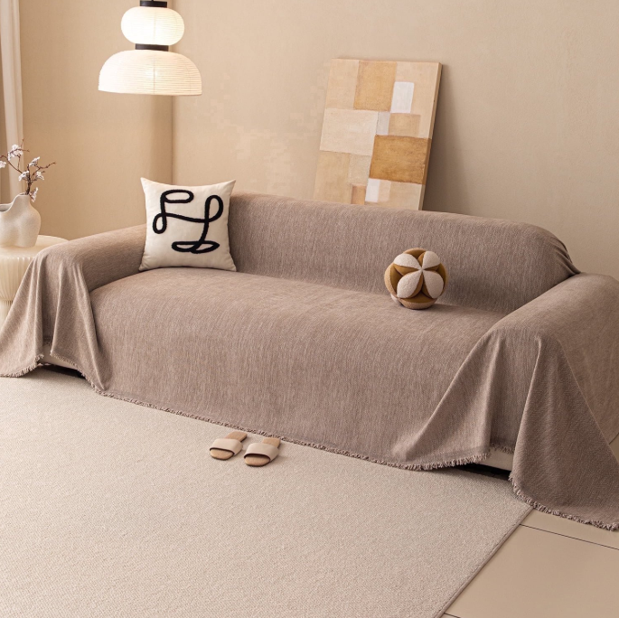 Smuge Soft Microfiber Sofa Cover - Ultra Skin-Friendly, Maintains Warm Atmosphere| Pet Protector (Dogs/Cats) Anti-Scratch/Anti-Hair