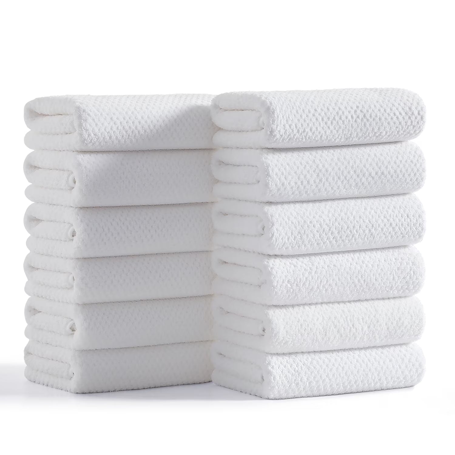 Smuge 12 Pack Hand Towels Set, 16 x 31 in Ultra Soft Microfiber Quick Dry Hand Shower Towels for Bathroom