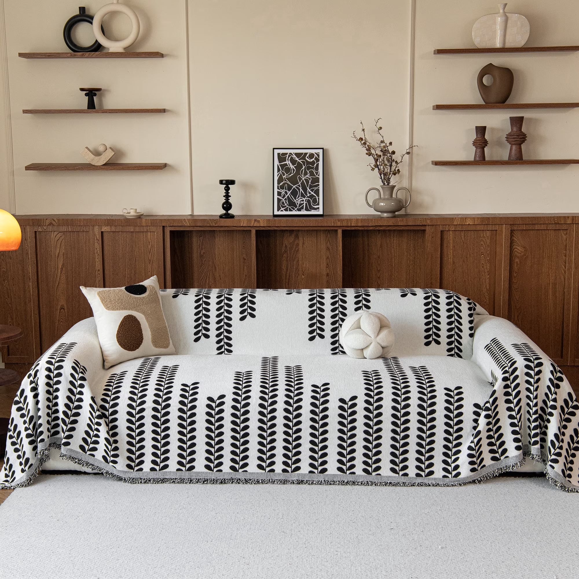 Smuge Couch Cover Sofa Cover Protector Slipcover, L Shape 3 Cushion Throw Sofa Towel Furniture Cover for Dogs Cats Home Decor