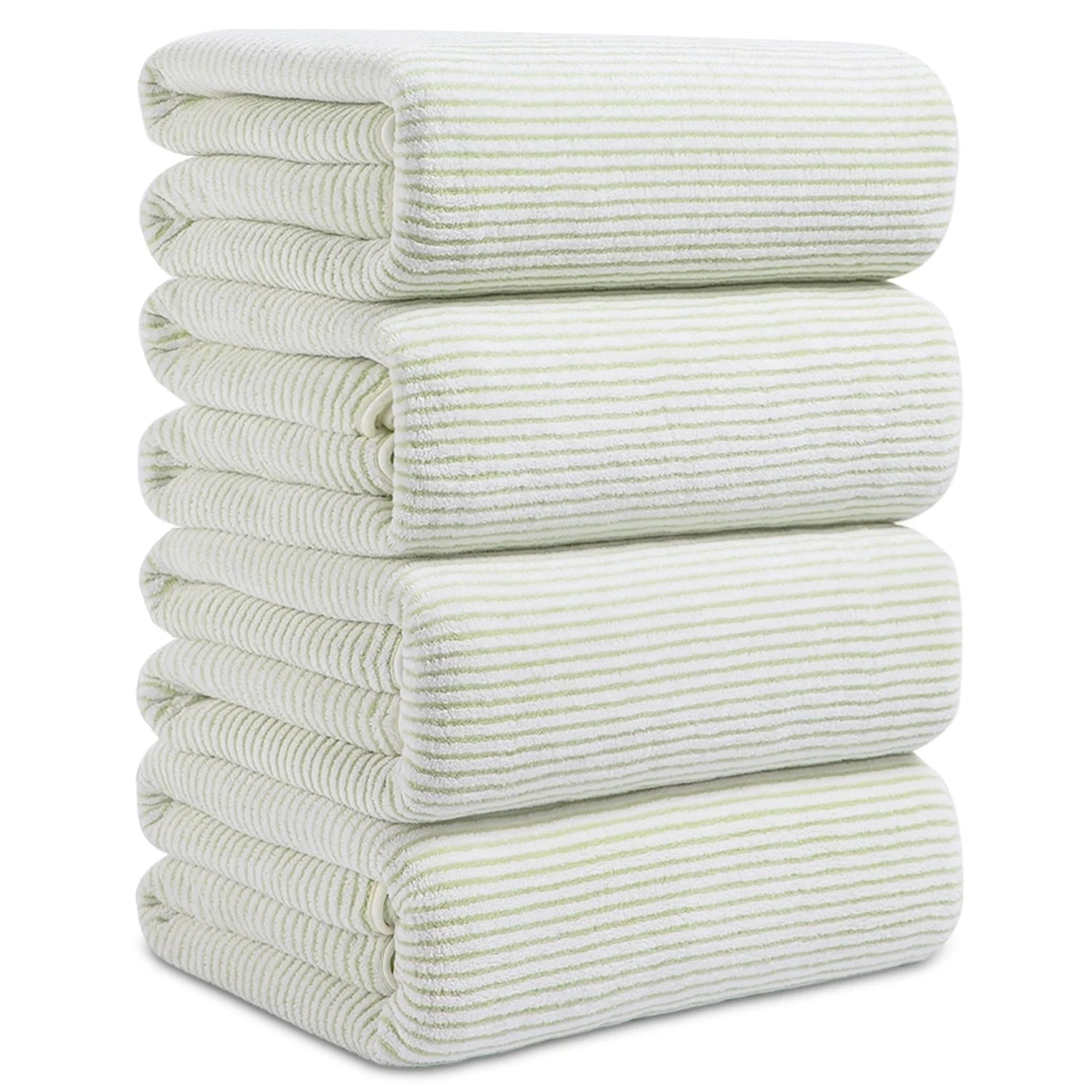 Smuge 4-Pack Oversized Bath Towel Set - 35x70 Inches, 100% Microfiber | Ultra Soft | For Bathroom, Kitchen, Spa, Hotel, Gym