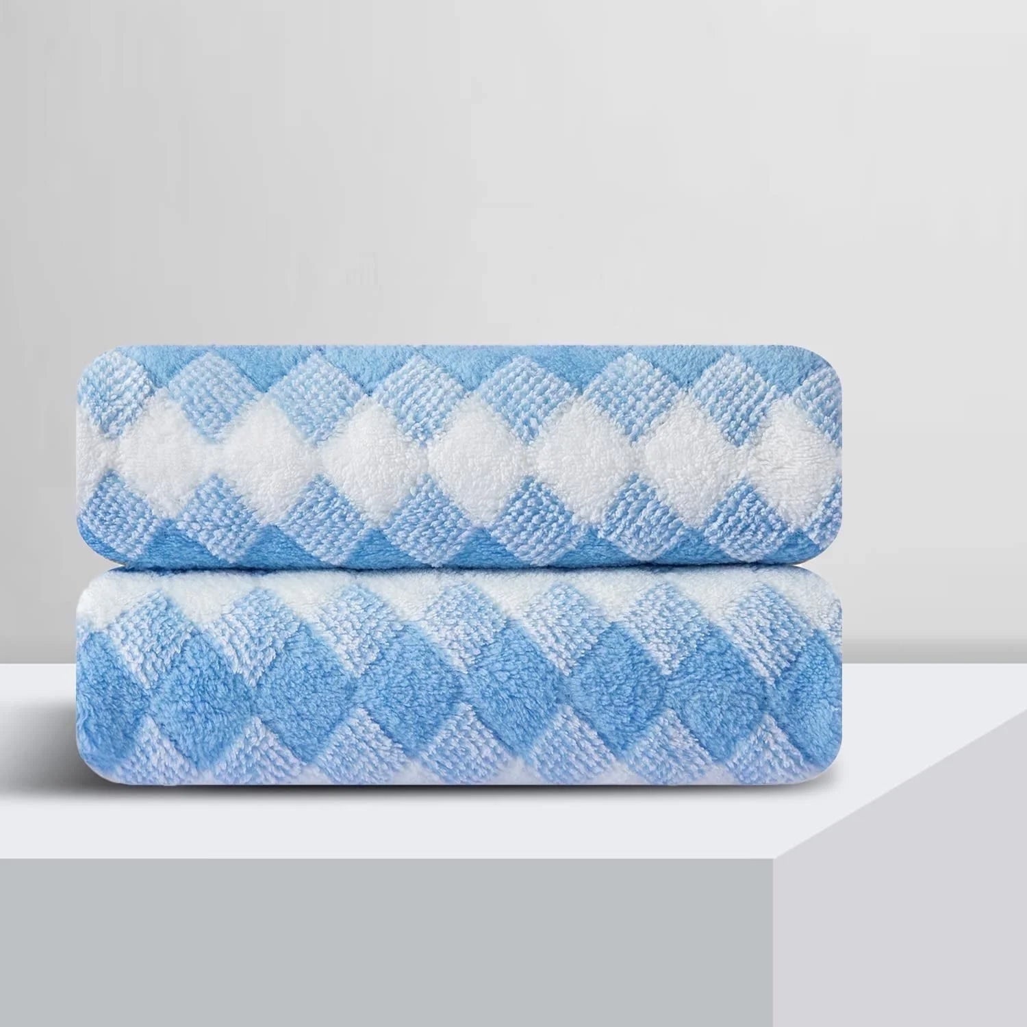 Smuge 2 Pack Hand Towels (16 x 31 in) Ultra Soft Microfiber Quick Dry Shower Hand Towels