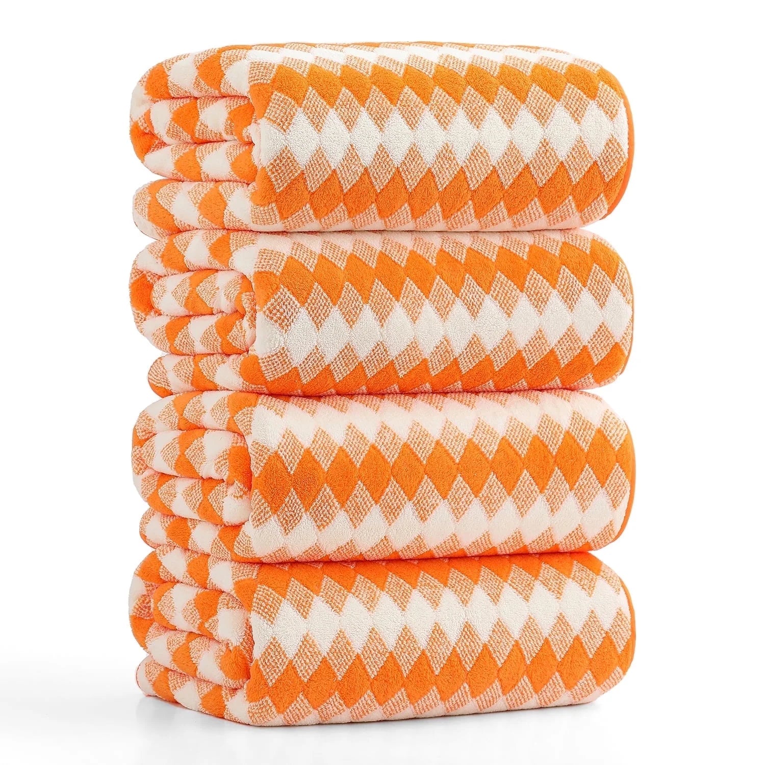 Smuge 4-Pack Extra Large Microfiber Bath Towels (35"x70") - Highly Absorbent, Quick Dry, Soft Luxurious