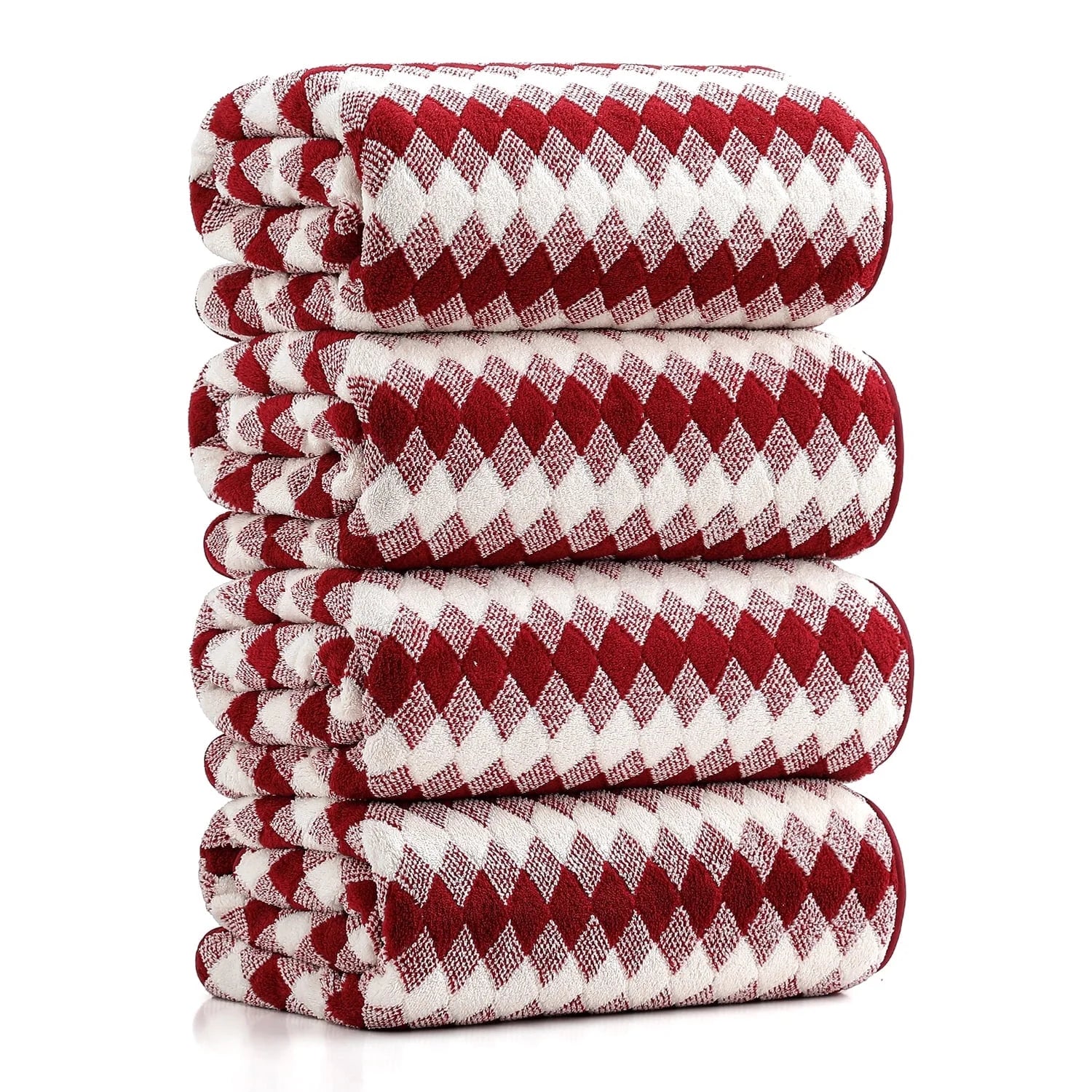 Smuge 4-Pack Extra Large Microfiber Bath Towels (35"x70") - Highly Absorbent, Quick Dry, Soft Luxurious