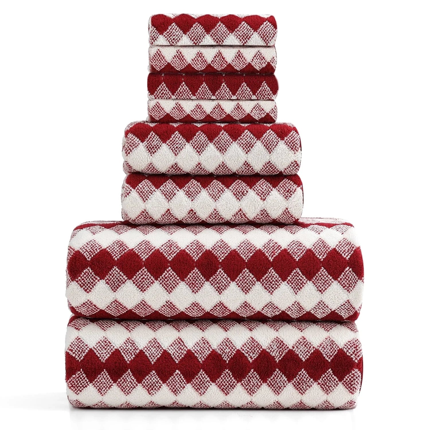 Smuge 8-Piece Extra Large Bath Towel Set - 2 Oversized Towels, 2 Hand Towels, 4 Washcloths | Soft Microfiber, Quick Dry