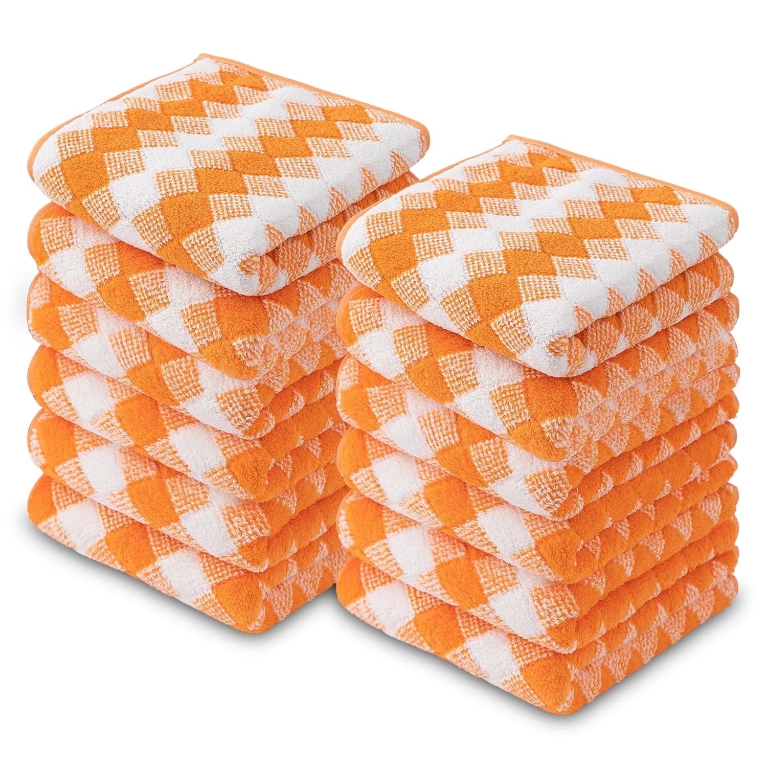 Smuge 12-Pack Washcloth Set - 13"x13", Soft Microfiber | Quick Dry | For Hand, Face & Kitchen Dishes