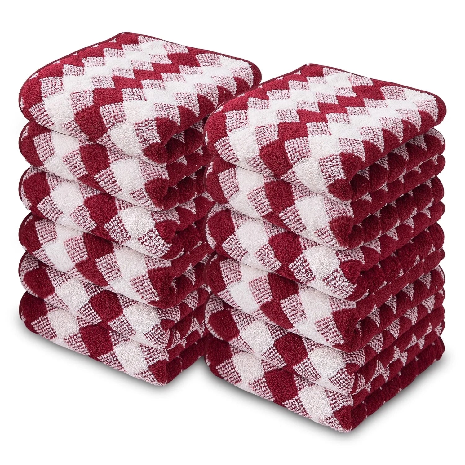 Smuge 12-Pack Washcloth Set - 13"x13", Soft Microfiber | Quick Dry | For Hand, Face & Kitchen Dishes