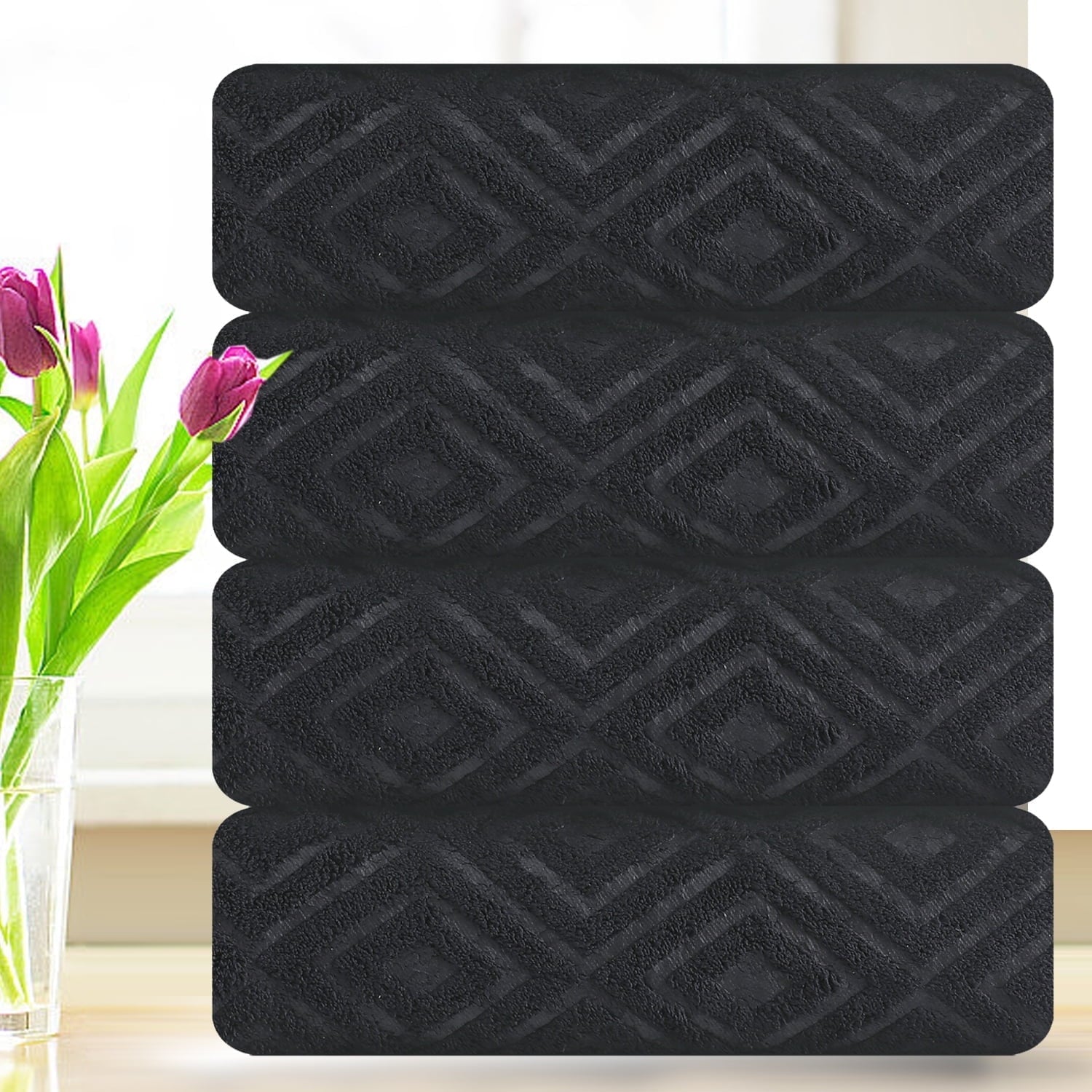 Smuge 4 Pack Oversized Bath Sheet Set - 600 GSM Ultra Soft, 35x70, Hotel Luxurious，for bathroom, kitchen, gyms