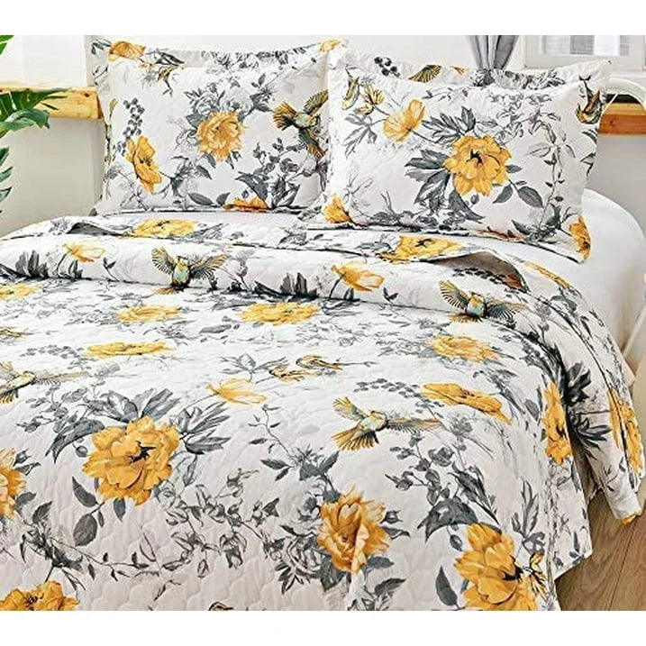 Smuge 3/7-Piece Comforter Bedding Set (Queen/King) Bed in a Bag,  1 Comforter + Fitted/Flat Sheets + Pillowcases/Shams,Microfiber