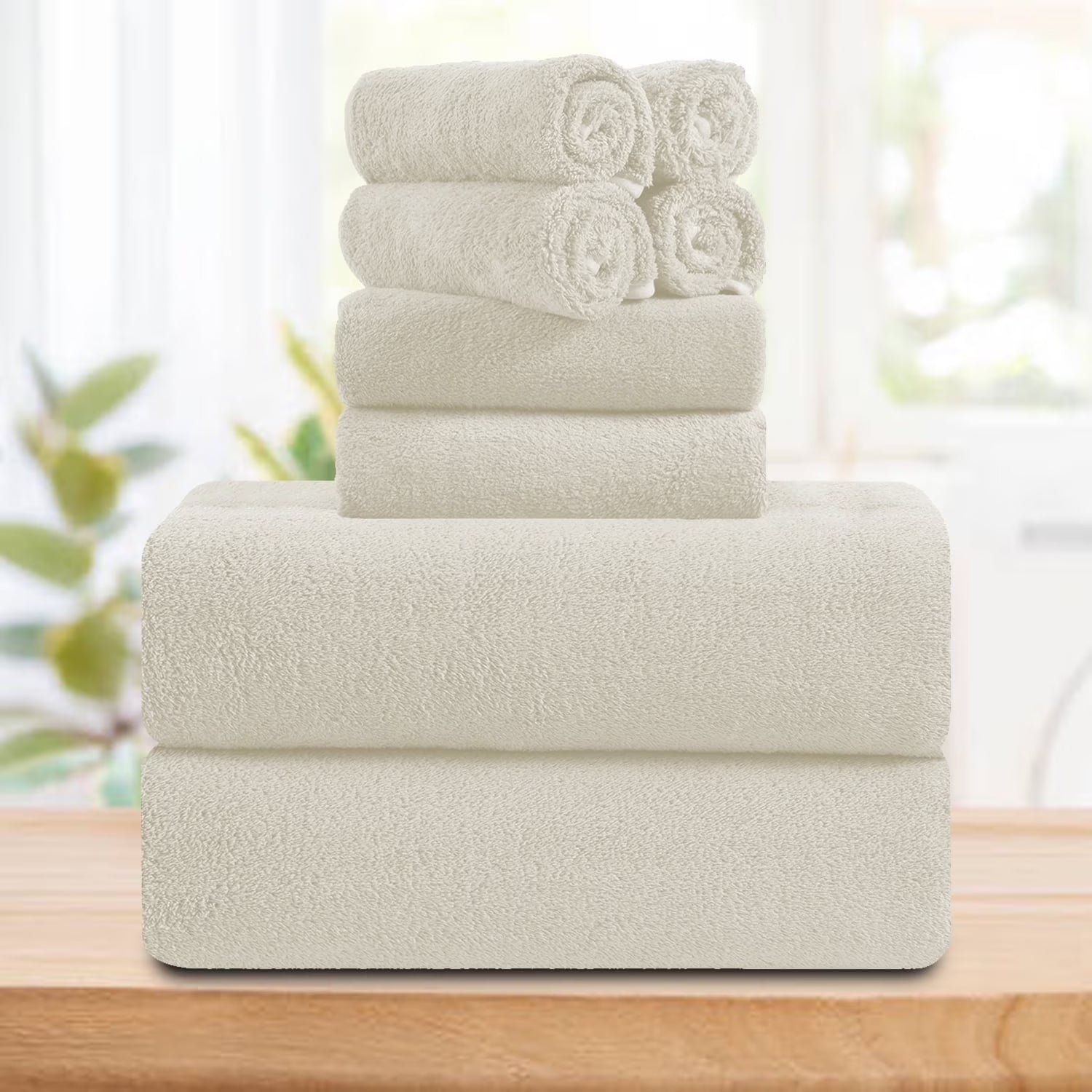 Smuge 4/8 Piece Oversized Bath Towel Set, Microfiber Ultra Soft Plush, 700 GSM Highly Absorbent Quick Dry Luxurious Bath Sheets Towels for Bathroom Hotel