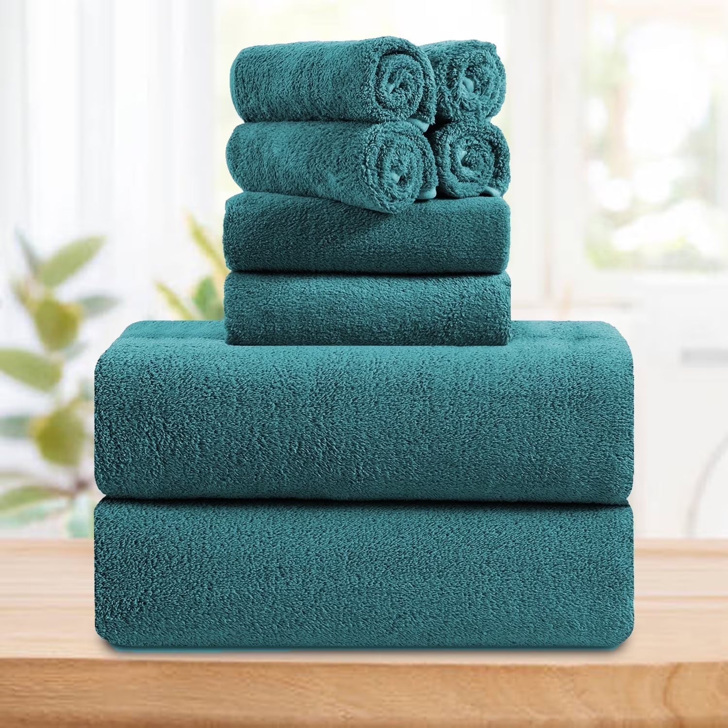 Smuge 4/8 Piece Oversized Bath Towel Set, Microfiber Ultra Soft Plush, 700 GSM Highly Absorbent Quick Dry Luxurious Bath Sheets Towels for Bathroom Hotel