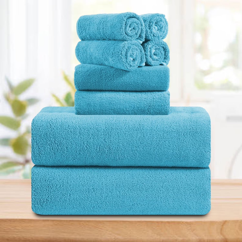 Smuge 4/8 Piece Oversized Bath Towel Set, Microfiber Ultra Soft Plush, 700 GSM Highly Absorbent Quick Dry Luxurious Bath Sheets Towels for Bathroom Hotel
