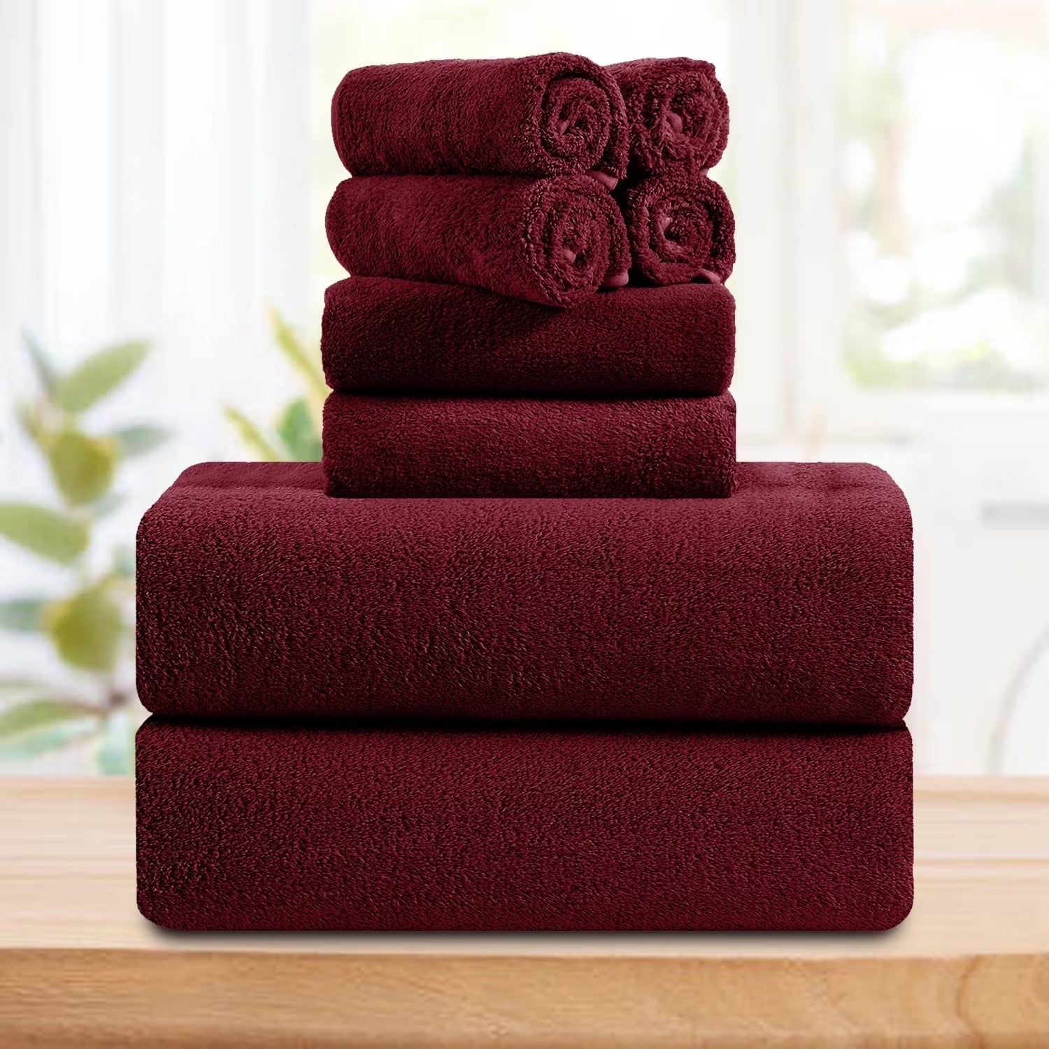 Smuge 4/8 Piece Oversized Bath Towel Set, Microfiber Ultra Soft Plush, 700 GSM Highly Absorbent Quick Dry Luxurious Bath Sheets Towels for Bathroom Hotel