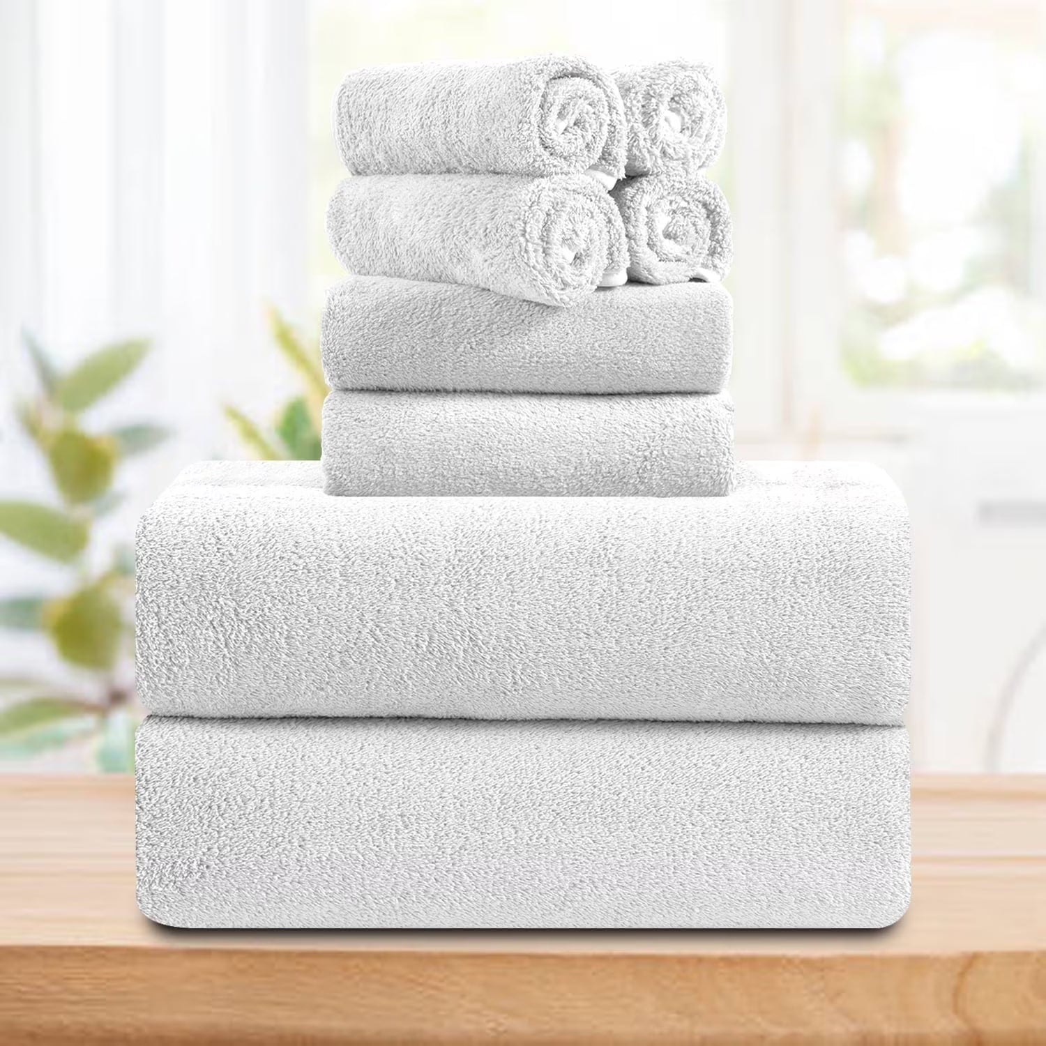 Smuge 4/8 Piece Oversized Bath Towel Set, Microfiber Ultra Soft Plush, 700 GSM Highly Absorbent Quick Dry Luxurious Bath Sheets Towels for Bathroom Hotel