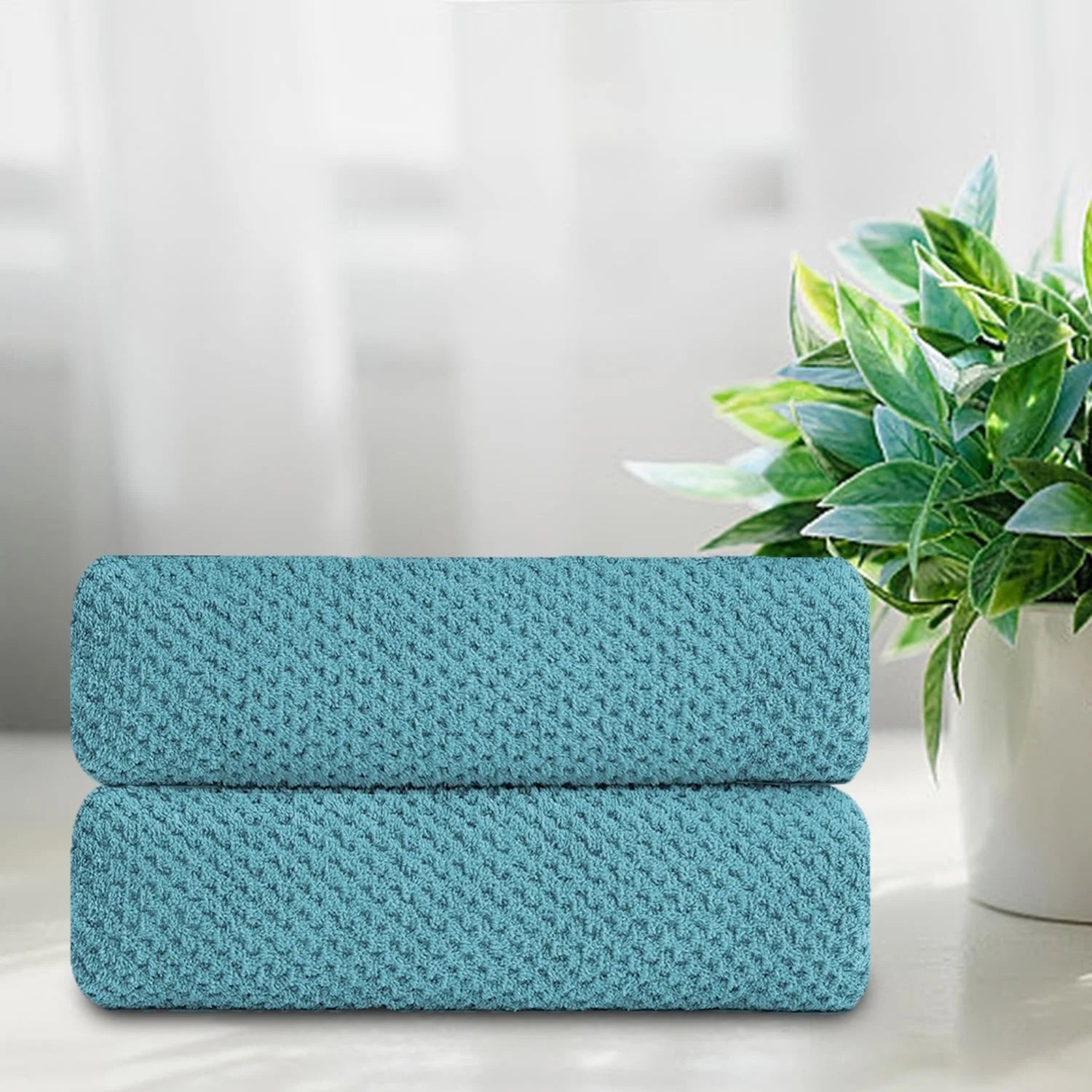 Smuge 2-Pack Oversized Bath Sheet Set - 35x70 Inches, Microfiber | Ultra Soft Plush, Highly Absorbent, Luxurious